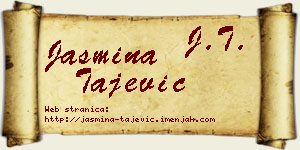 Jasmina Tajević vizit kartica